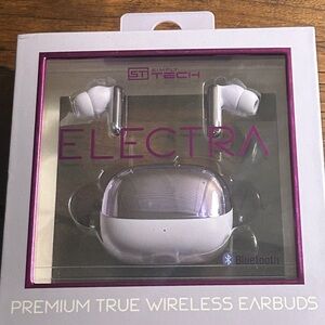 Electra True Wireless Earbuds in White and Silver
